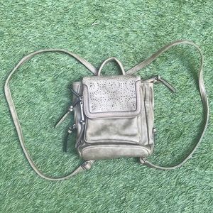 Mini Vegan Leather Backpack